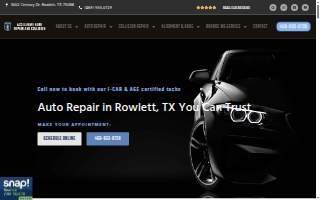 Accelerate Auto Repair and Collision website