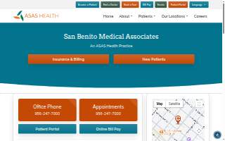 San Benito Medical Associates website