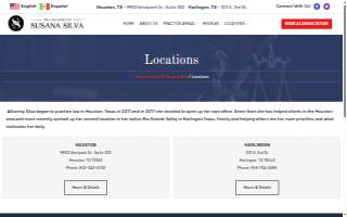 The Law Office of Susana Silva website