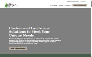 Beary Landscaping website