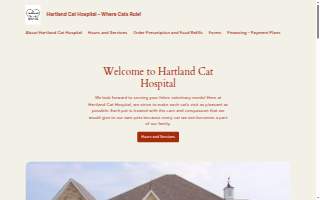 Hartland Cat Hospital website