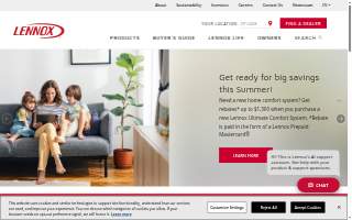 The Lennox Salon website