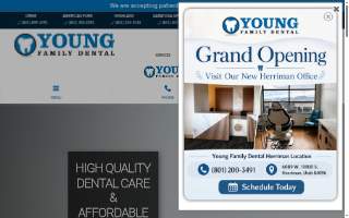 Young Family Dental West Jordan website