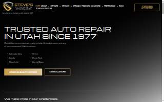 Steve's Automotive Specialists - Sandy website