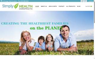 Simply Health Chiropractic Center website