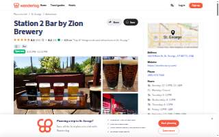 Station 2 Bar by Zion Brewery website