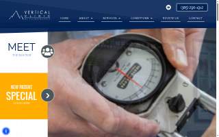 Vertical Clinic of Chiropractic website