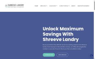 Shreeve Landry CPAs of Millcreek website