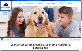 Cache Meadow Veterinary Clinic website