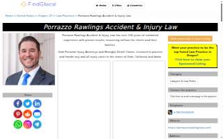Porrazzo Rawlings Accident & Injury Law website