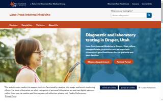 Lone Peak Internal Medicine website