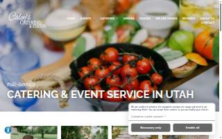 Caley's Catering and Events website