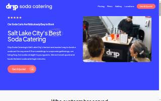 Drip Soda Catering of Riverton website