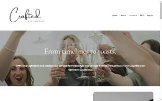 Crafted Bartending & Catering website