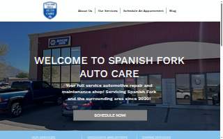 Spanish Fork Auto Care website