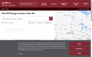 Jiffy Lube website