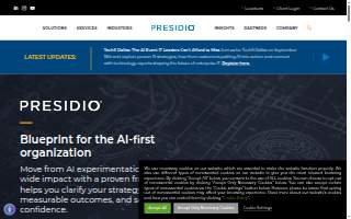 Presidio Real Estate website
