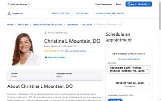 Christina L. Mountain, DO website