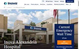 Inova Alexandria Hospital website