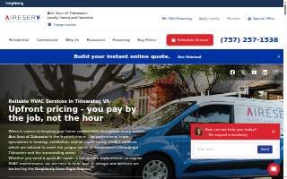 Aire Serv of Tidewater website