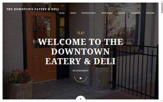 The Downtown Eatery & Deli website