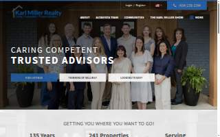 Karl Miller Realty, LLC website