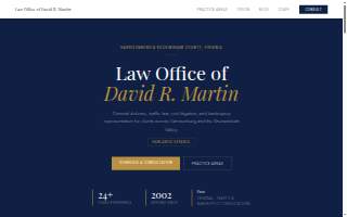 Law Office of David R. Martin website