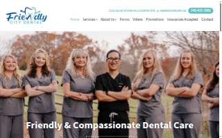 Friendly City Dental website