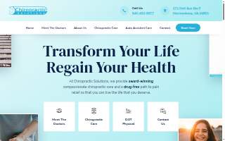Chiropractic Solutions website