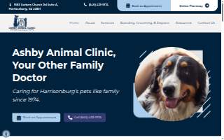 Ashby Animal Clinic website