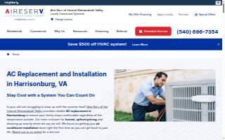 Aire Serv of Central Shenandoah Valley website