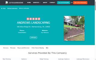 Andrews landscaping website