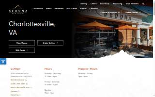 Sedona Taphouse of Charlottesville website