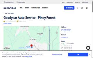 Goodyear Auto Service (Piney Forest Rd) website