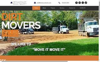 Dirt Movers Plus website