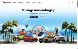 Koons Automotive Of Fredericksburg South website
