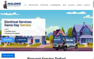 Malone Electrical Solutions website