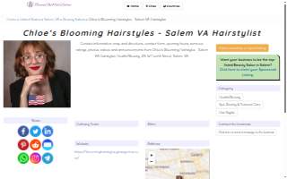 Chloe’s Blooming Hairstyles - Hairstylist Salem website