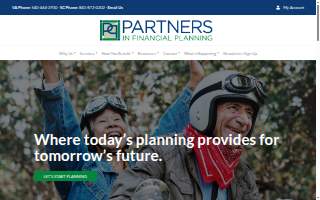 Partners in Financial Planning website