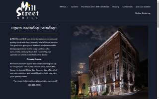 Mill Street Grill website