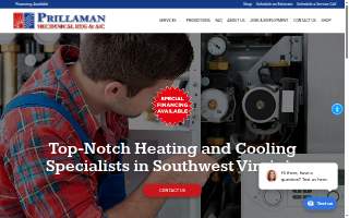 Prillaman Mechanical, Htg., & A/C website