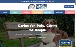Stone Ave Vet website