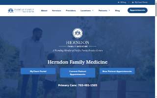 Herndon Family Medicine website