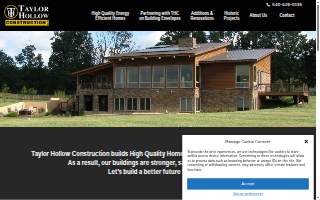 Taylor Hollow Construction website