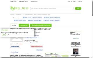 Back To Wellness Chiropractic website