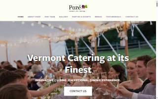 Pozé Catering website
