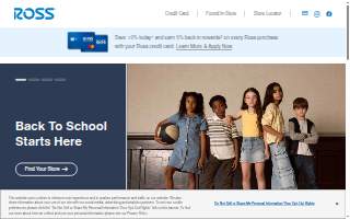 Ross Dress for Less of Bell Gardens website