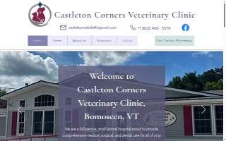 Castleton Corners Veterinary Clinic website