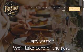 Haystack Catering website