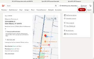 Walgreens of St. Albans website
